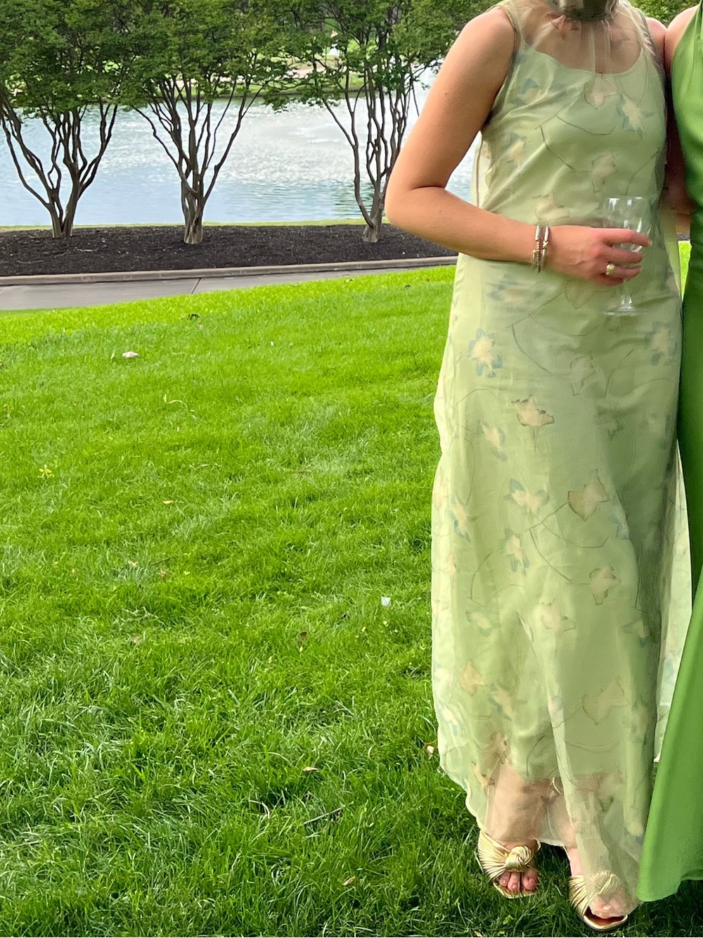 STAUD Light Green Floral Maxi Dress - Picture 7 of 7